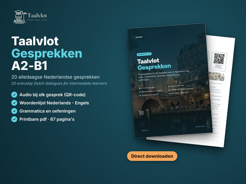 Taalvlot Gesprekken A2-B1, werkboek